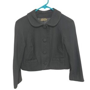 Vintage 50s Cropped Bolero Jacket Nathalie Slocum New York Wool Size Small